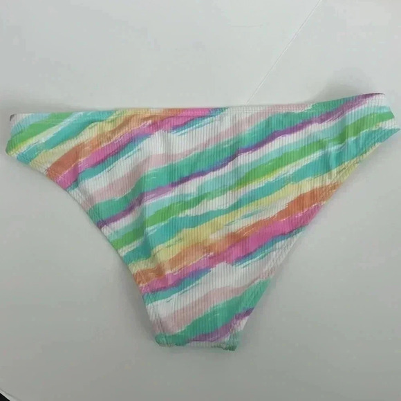 NWT Xhilaration Cheeky Bikini Bottoms Rainbow Pattern - Picture 4 of 6